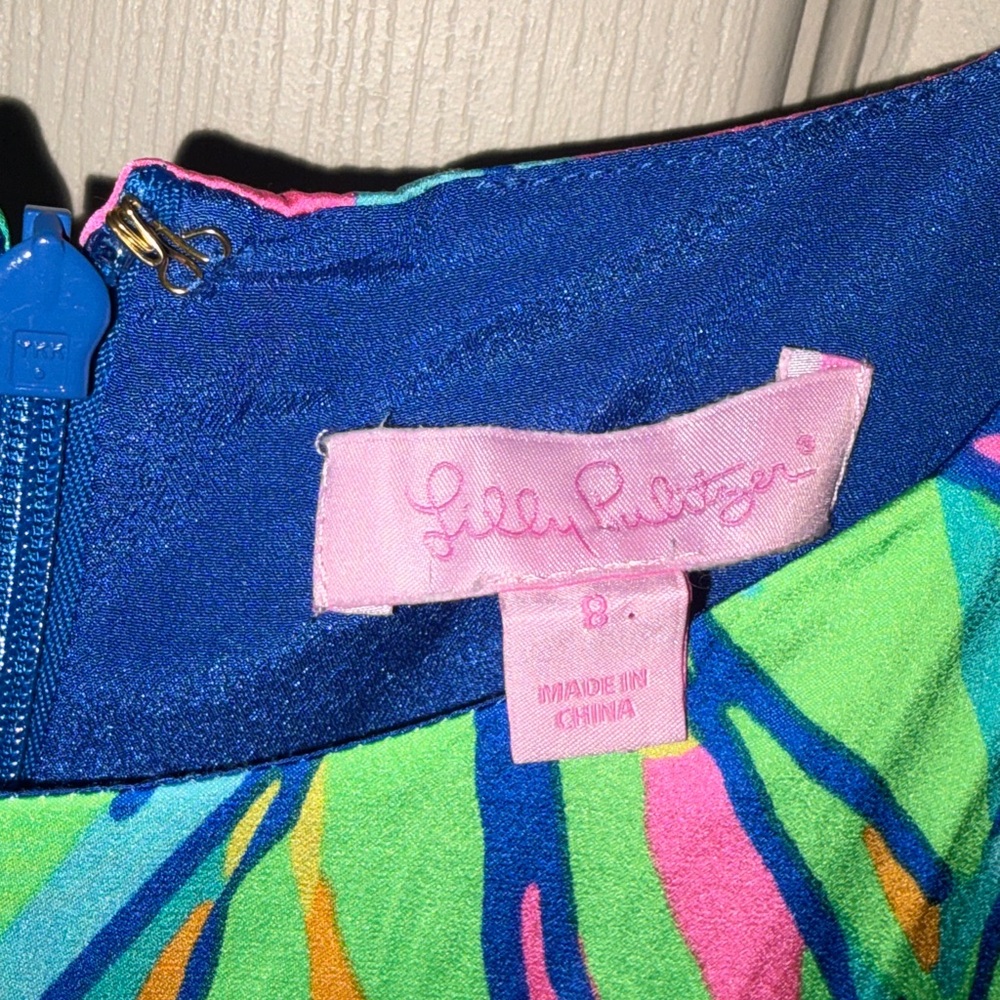Women’s Lilly Pulitzer Hot Spot Carol Shift Dress Size 8 - Picture 2 of 9